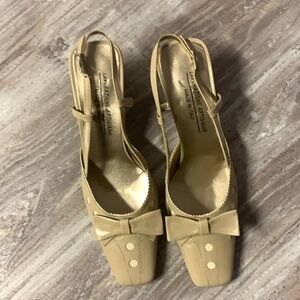 Italian made sling back shoes size 8 1/2 LAVOROAZIONE ARTIGIANA